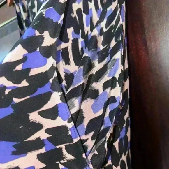 New With Tags / Karina Grimaldi Cold Shoulder Dress, Size S, Black & Purple - Picture 7 of 11